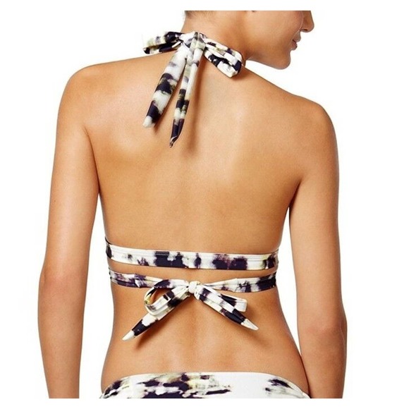 Rachel Roy wrap style halter Bikini top size L - Picture 2 of 2